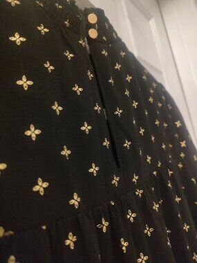 A New Day Black and Gold Dress Size S